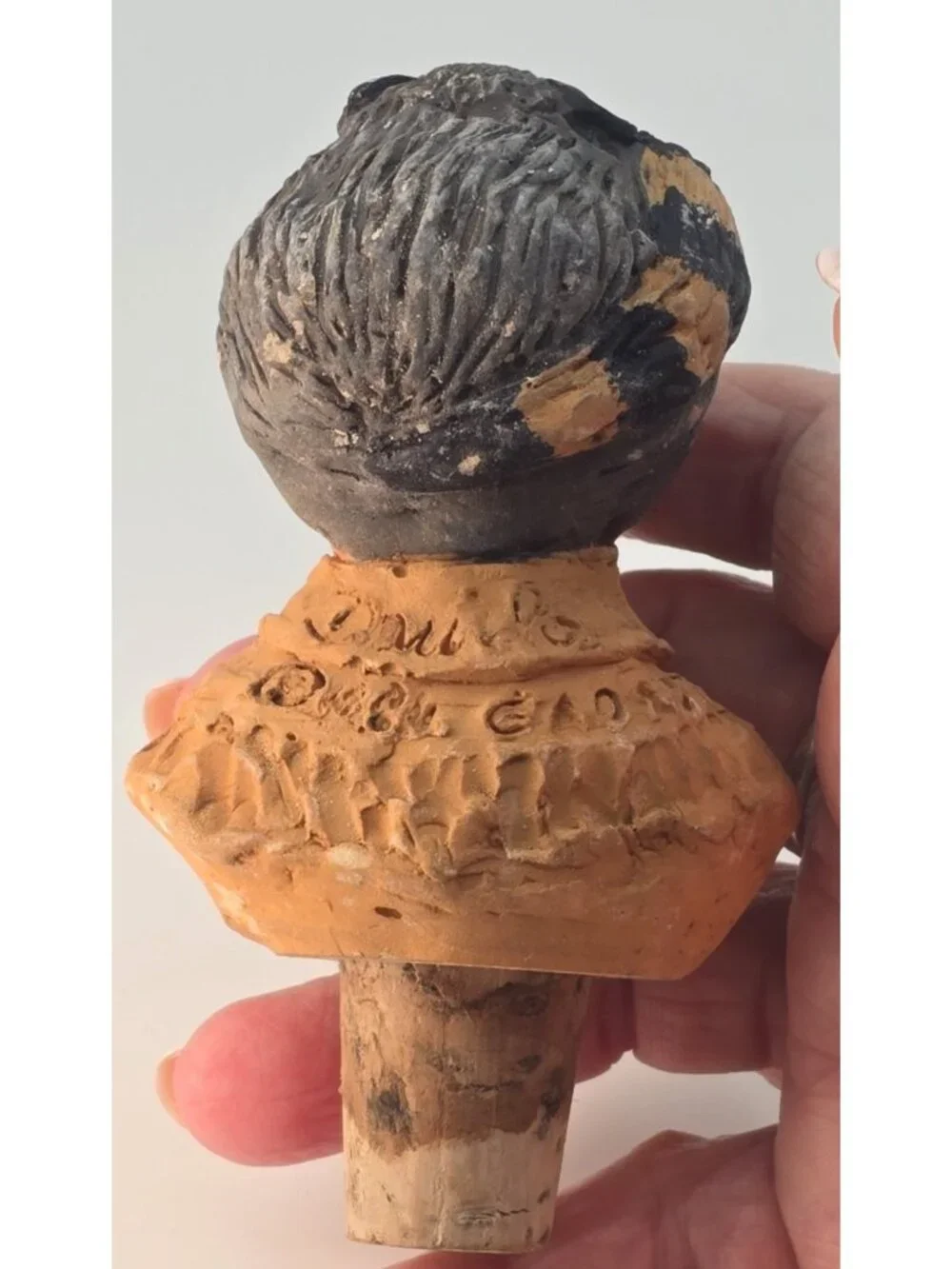 Vtg G.A.O. 10138 Mountain Man Bottle Stopper Resin Mountaineer Frontiersman